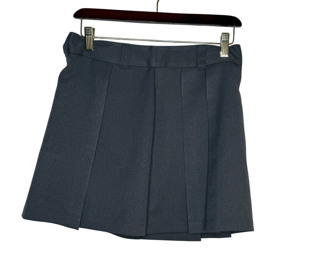 GU Japan Dark Gray Side Pleated Skort Women's Small Tennis Golf Mini Skirt NWT